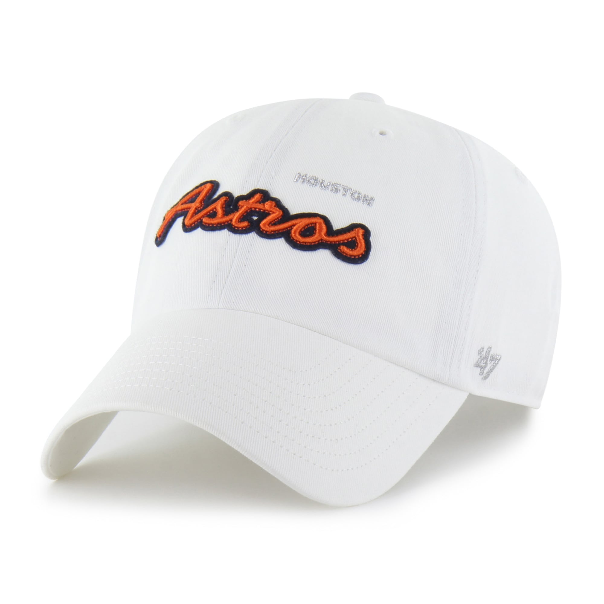 Casquette ajustable « 47 » blanche Houston Astros Trendy Script Clean Up pour femme