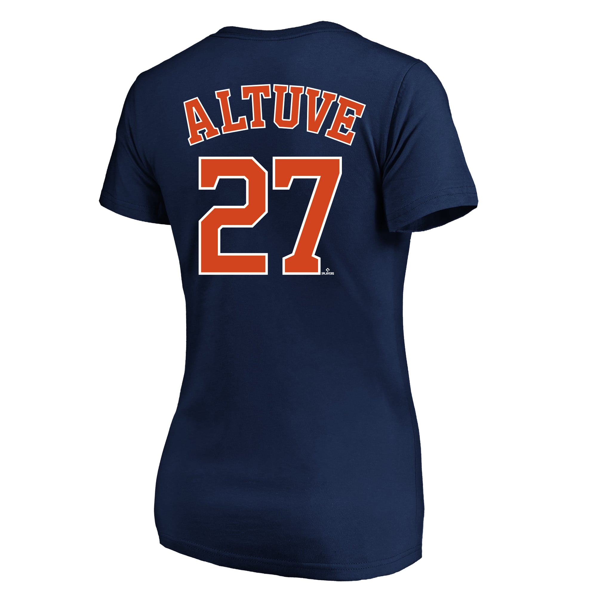 T-shirt à col en V grande taille Fanatics Jose Altuve bleu marine Houston Astros pour femmes