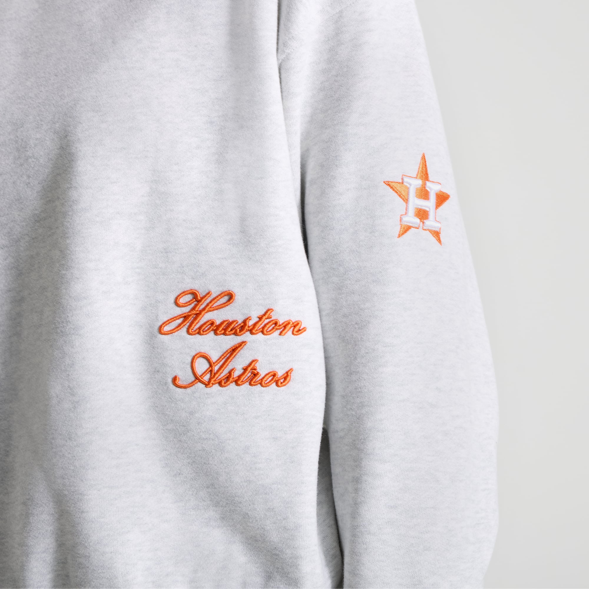 Sweat-shirt oversize Steady State pour femme, gris chiné, Houston Astros