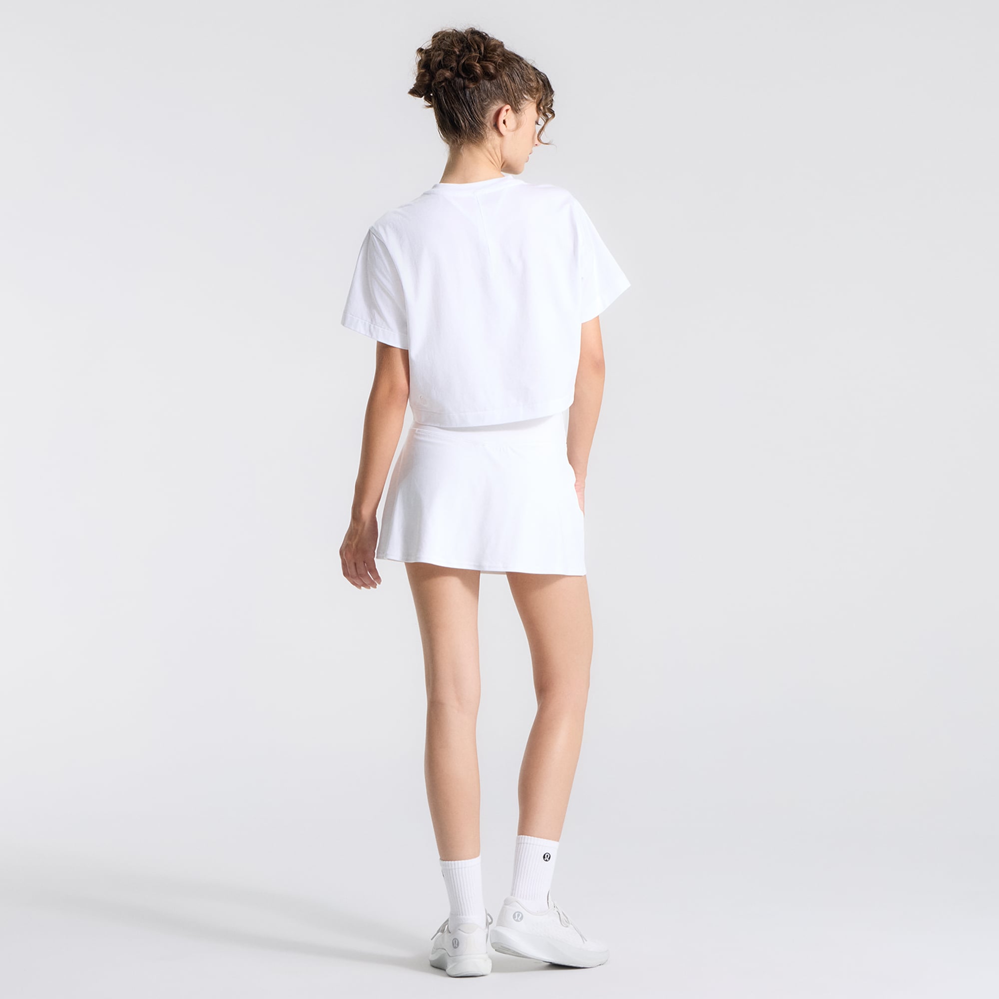 Women's lululemon White Houston Astros All Yours Organic Cotton Cropped T-Shirt
