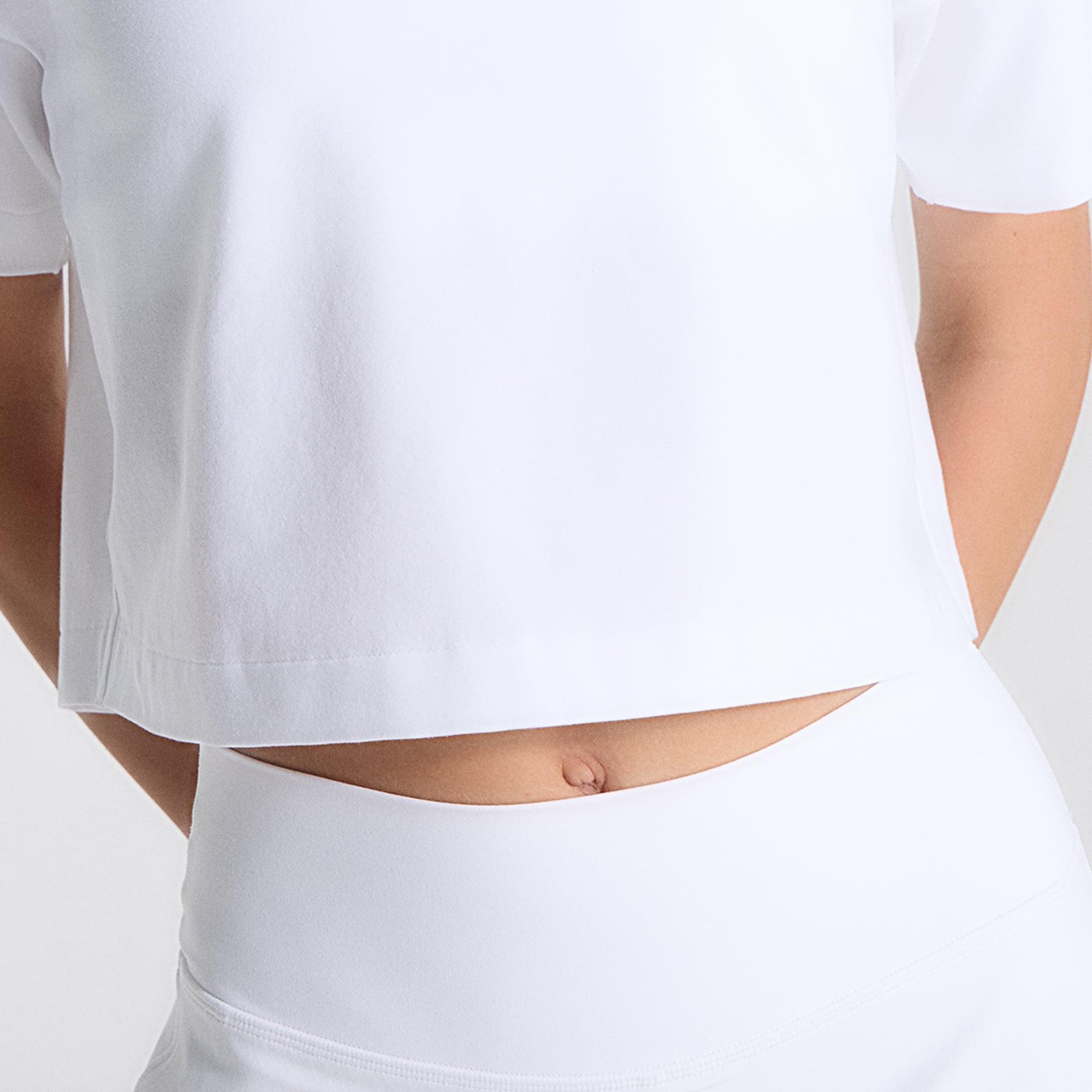 Women's lululemon White Houston Astros All Yours Organic Cotton Cropped T-Shirt