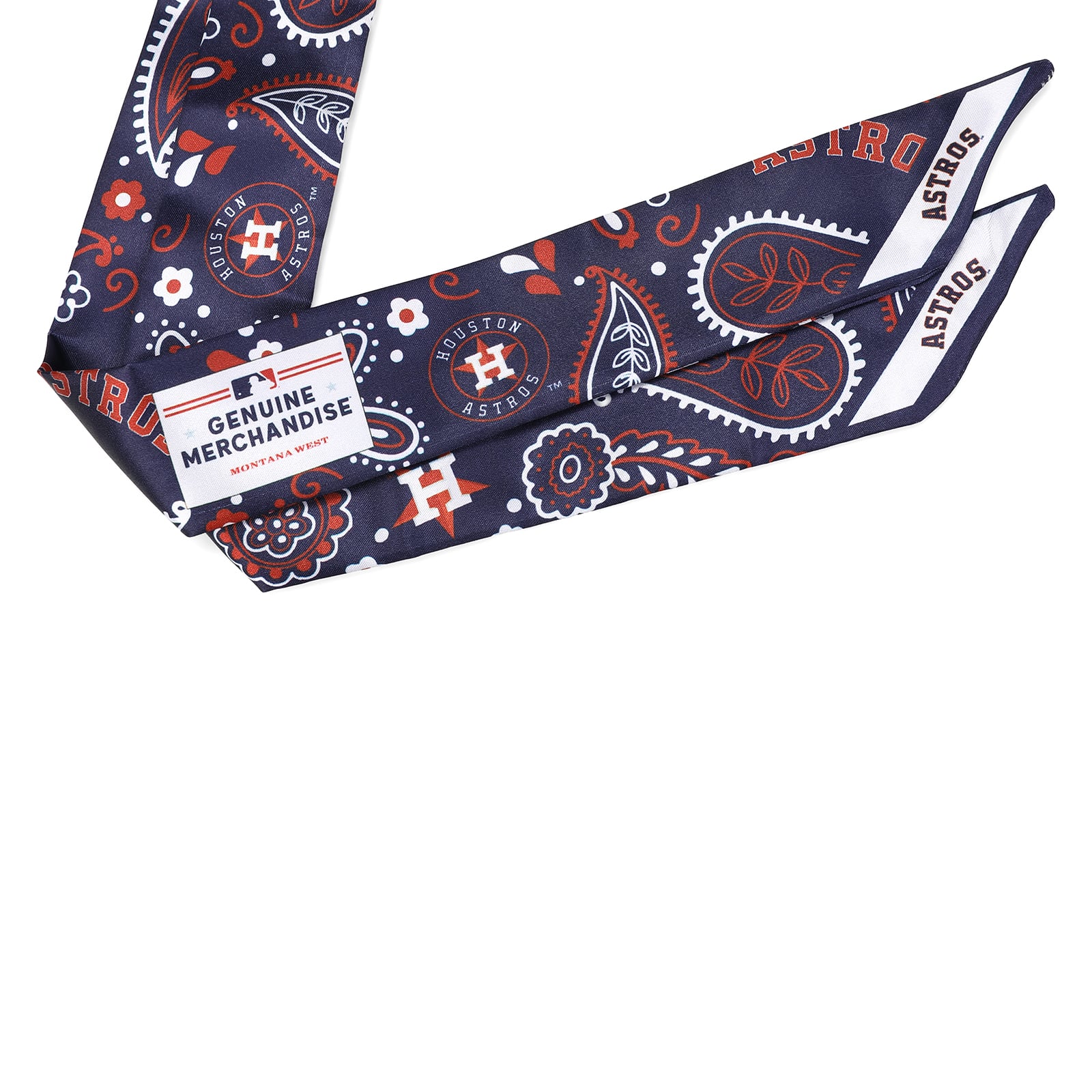 Bandana pour femme Montana West Navy Houston Astros, sac et écharpe