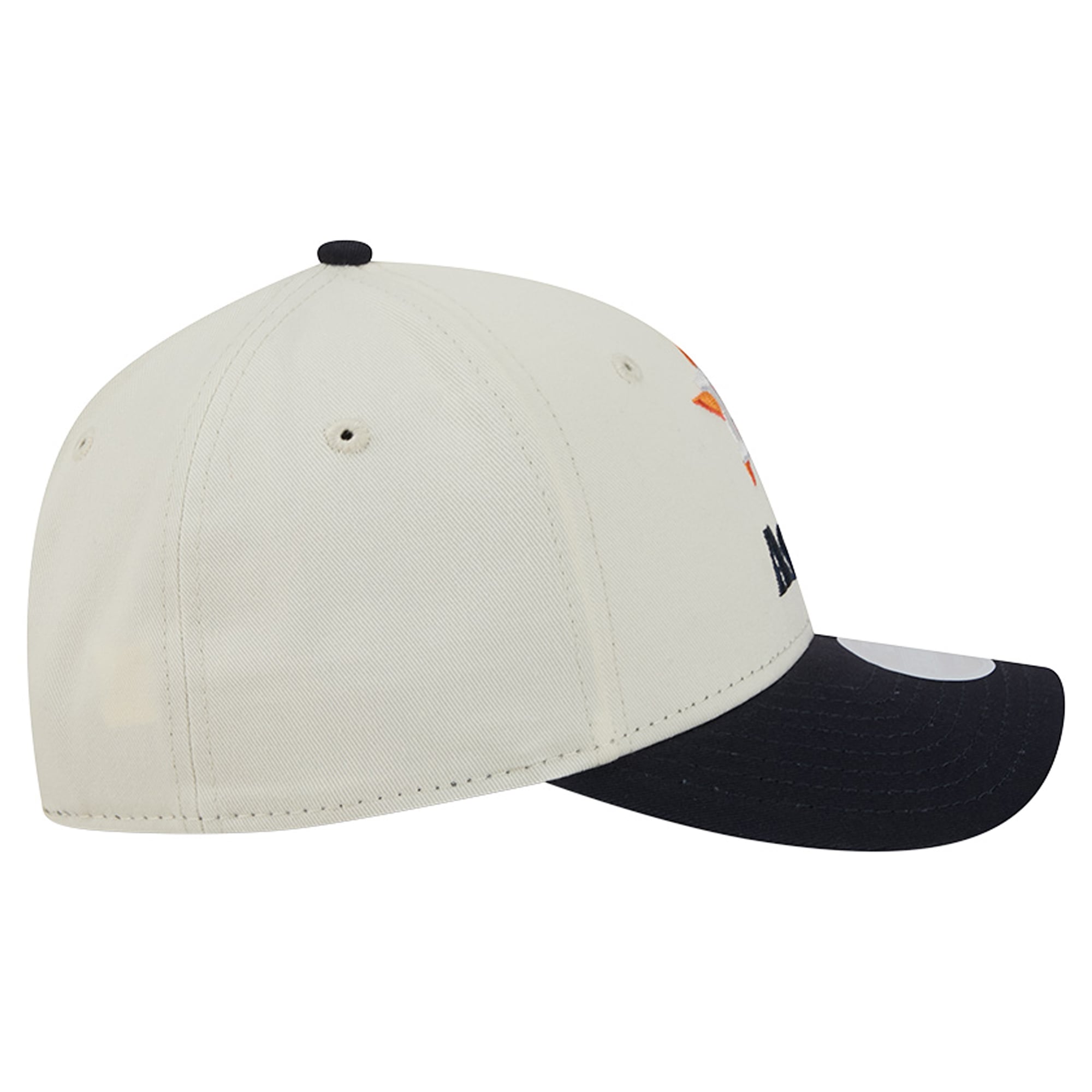 Women's New Era Cream/Navy Houston Astros Primary 9FORTY M-Crown Adjustable Hat