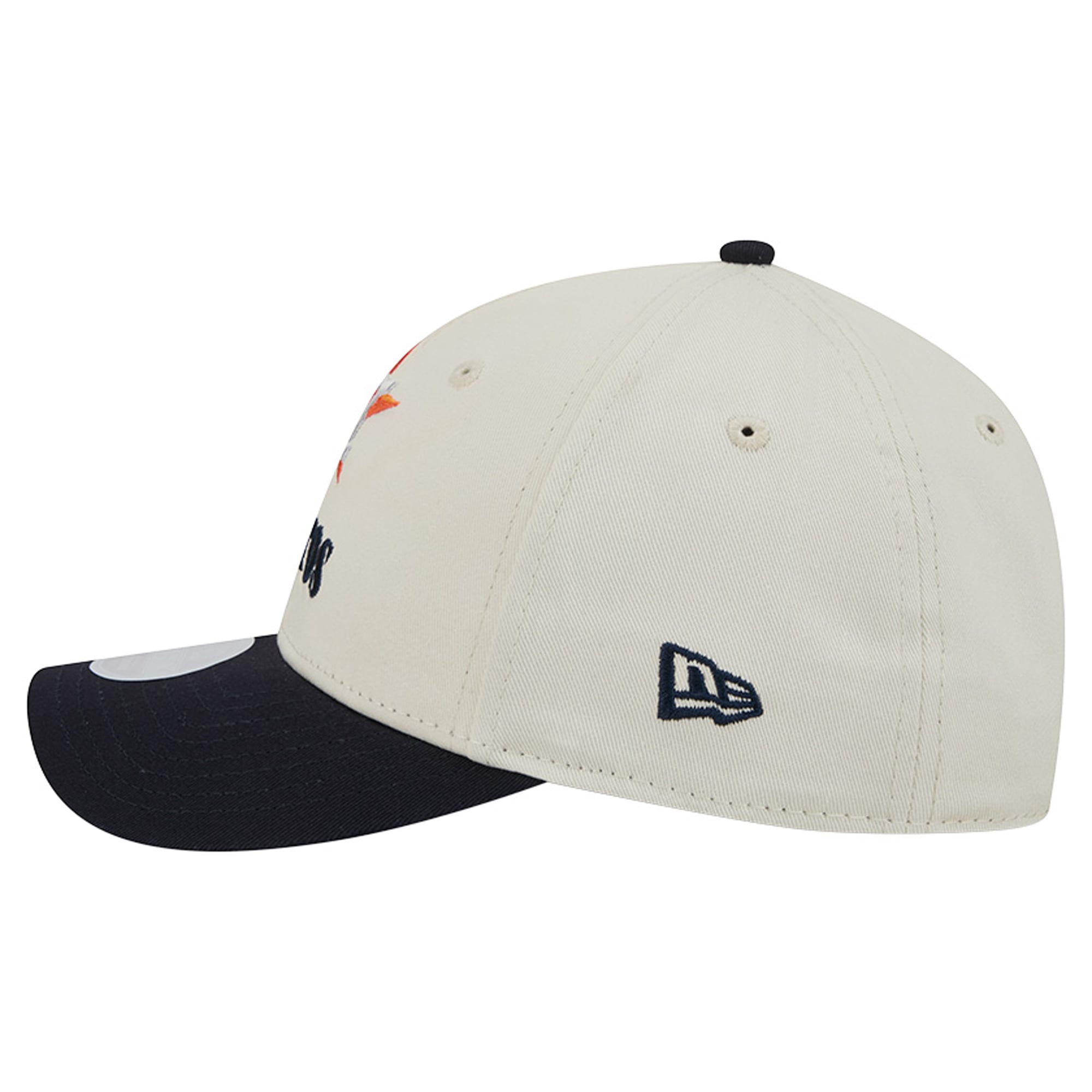 Women's New Era Cream/Navy Houston Astros Primary 9FORTY M-Crown Adjustable Hat