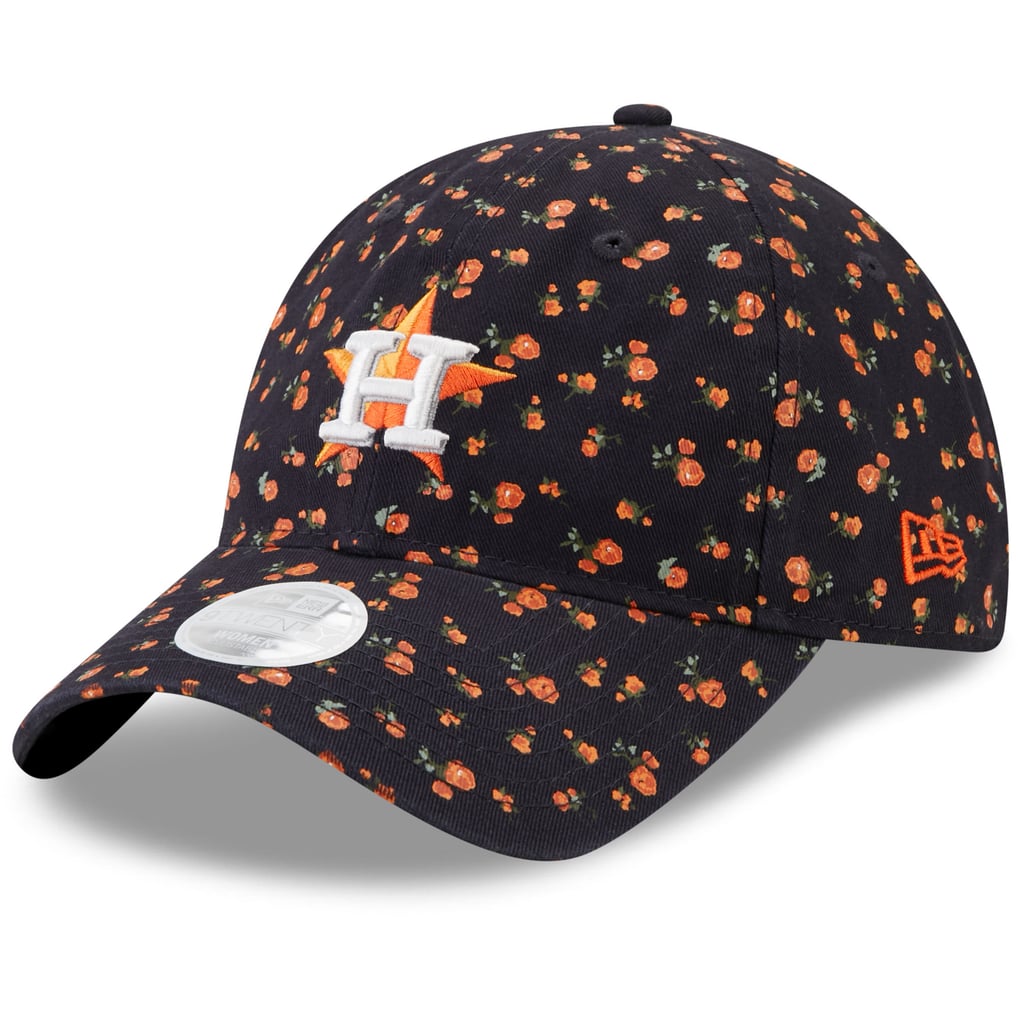 Era Houston Astros 9TWENTY Hat Womens Navy Orange Floral Adjustable Cap Houston Astros Spring Floral Navy 9FORTY A-Frame Snapback  main image 3