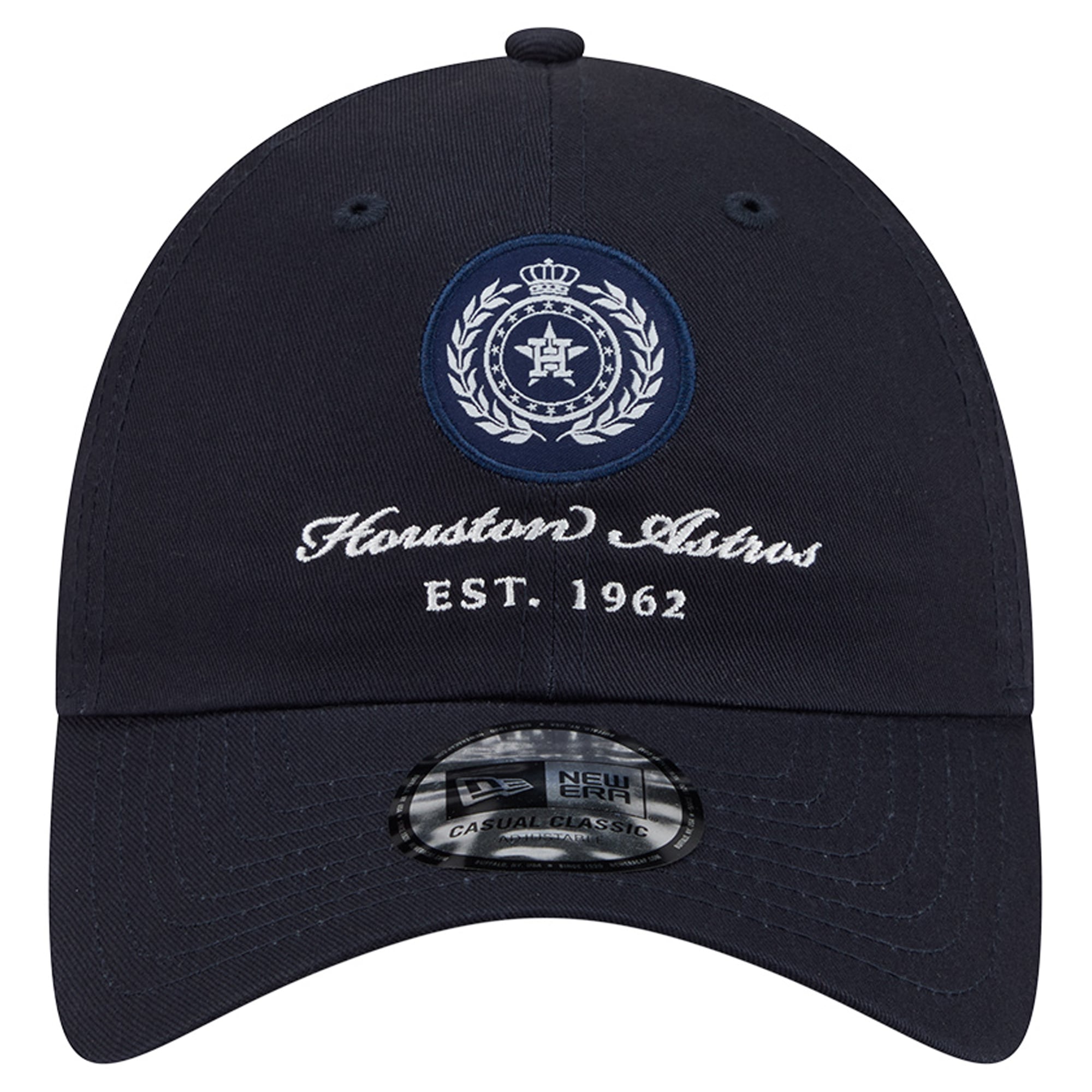 Women's New Era Navy Houston Astros Script Patch Casual Classic Adjustable Hat
