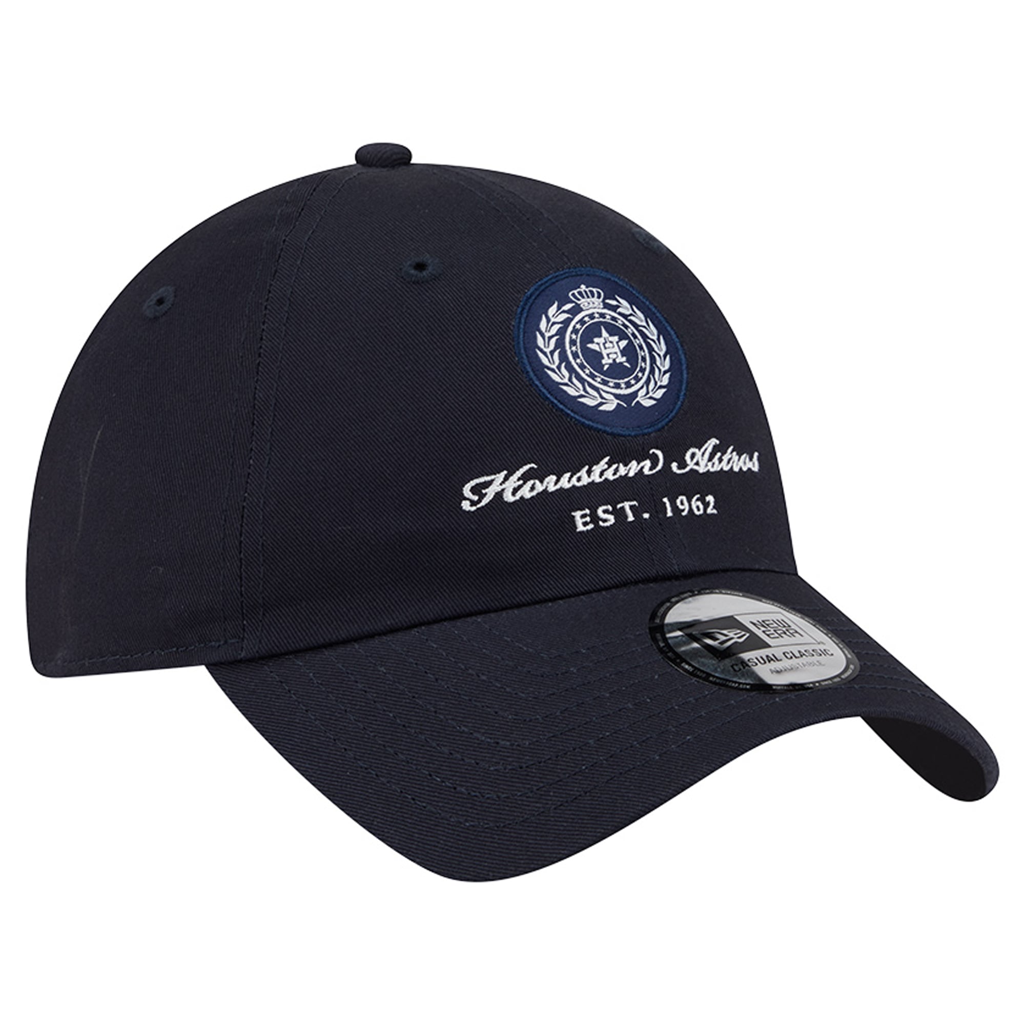 Women's New Era Navy Houston Astros Script Patch Casual Classic Adjustable Hat