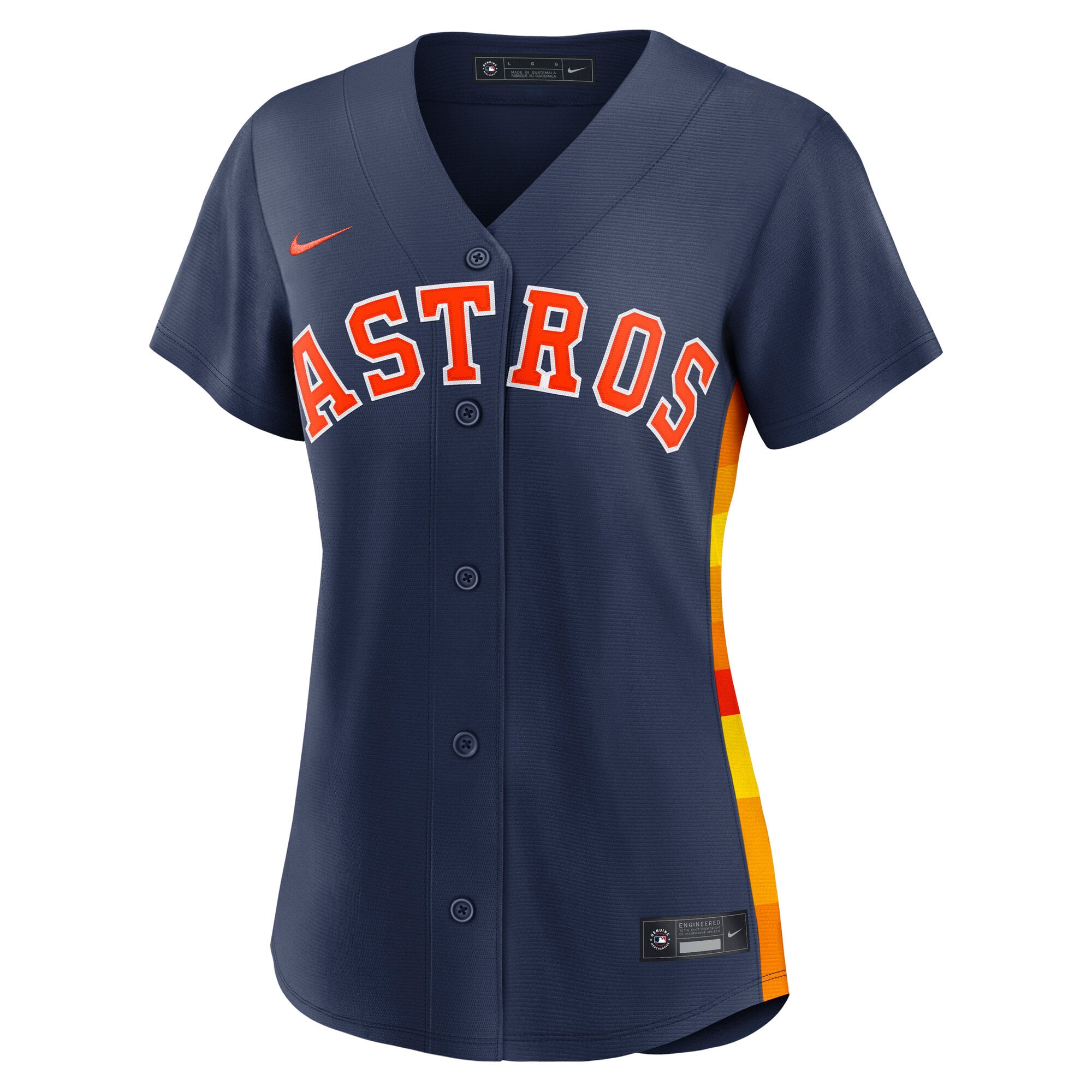 Maillot réplique Nike bleu marine des Astros de Houston, modèle alternatif 2, pour femme