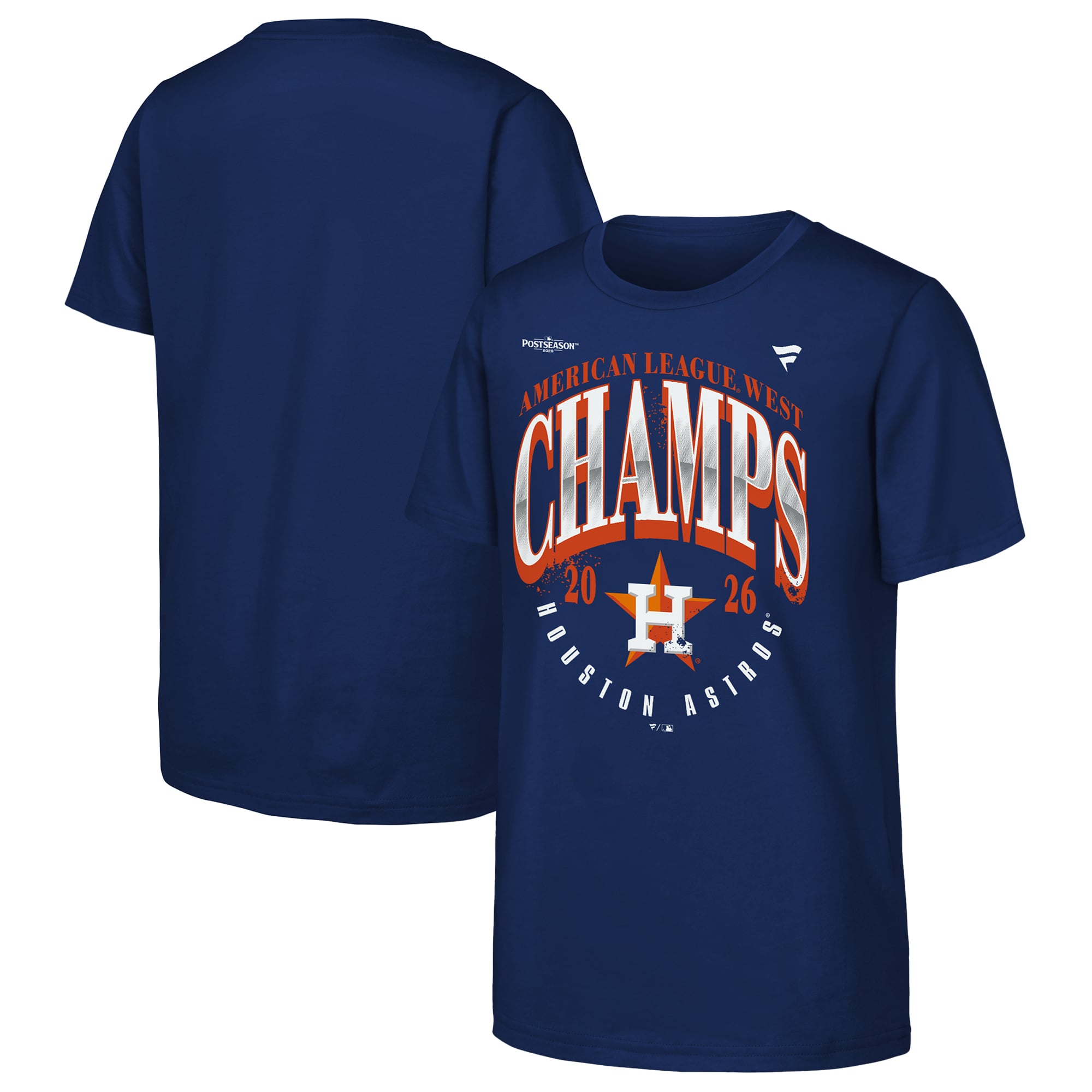T-shirt Youth Fanatics Navy Houston Astros Champions de la Division Ouest l'AL 2026