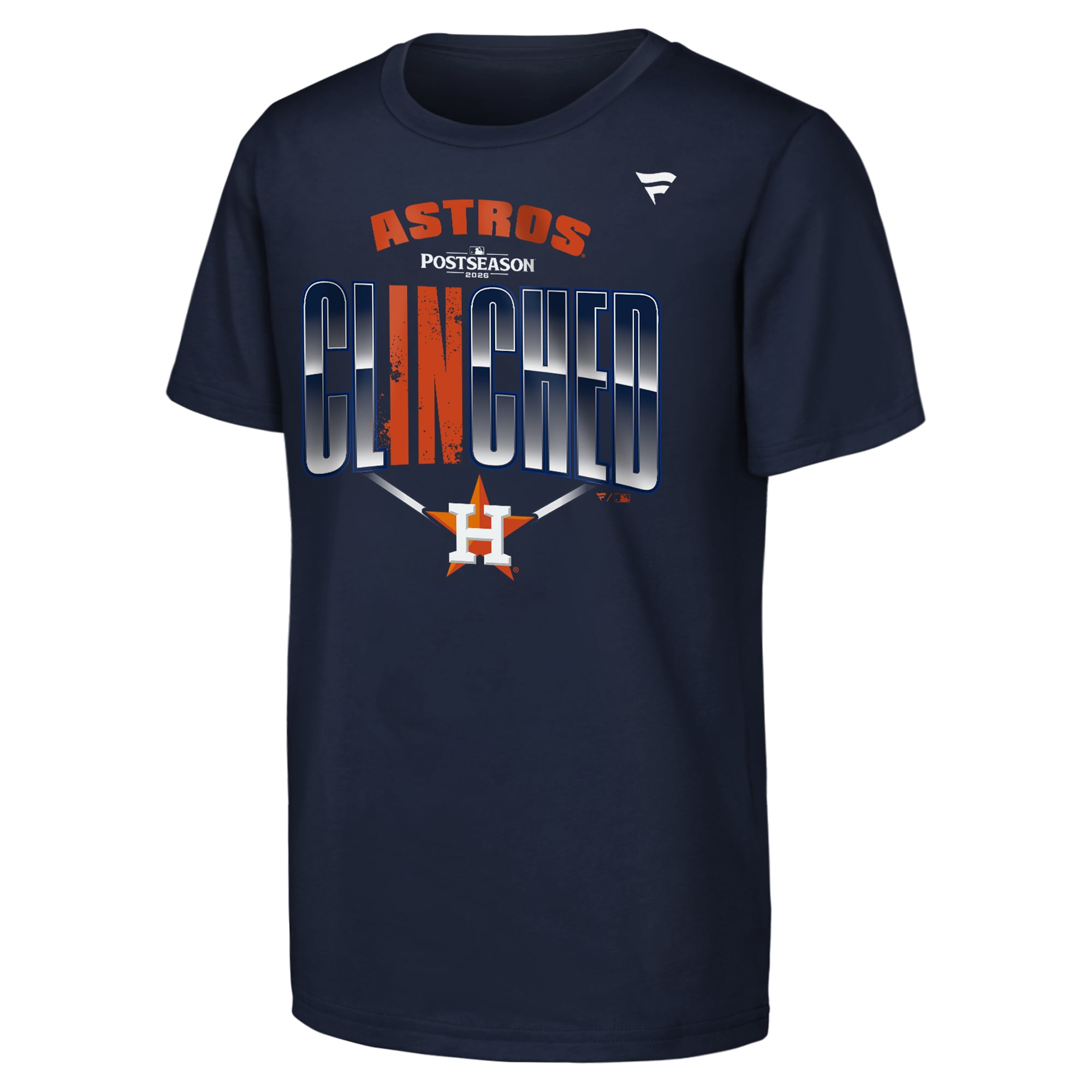 T-shirt Fanatics bleu marine pour jeunes, Houston Astros, séries éliminatoires de la MLB 2026