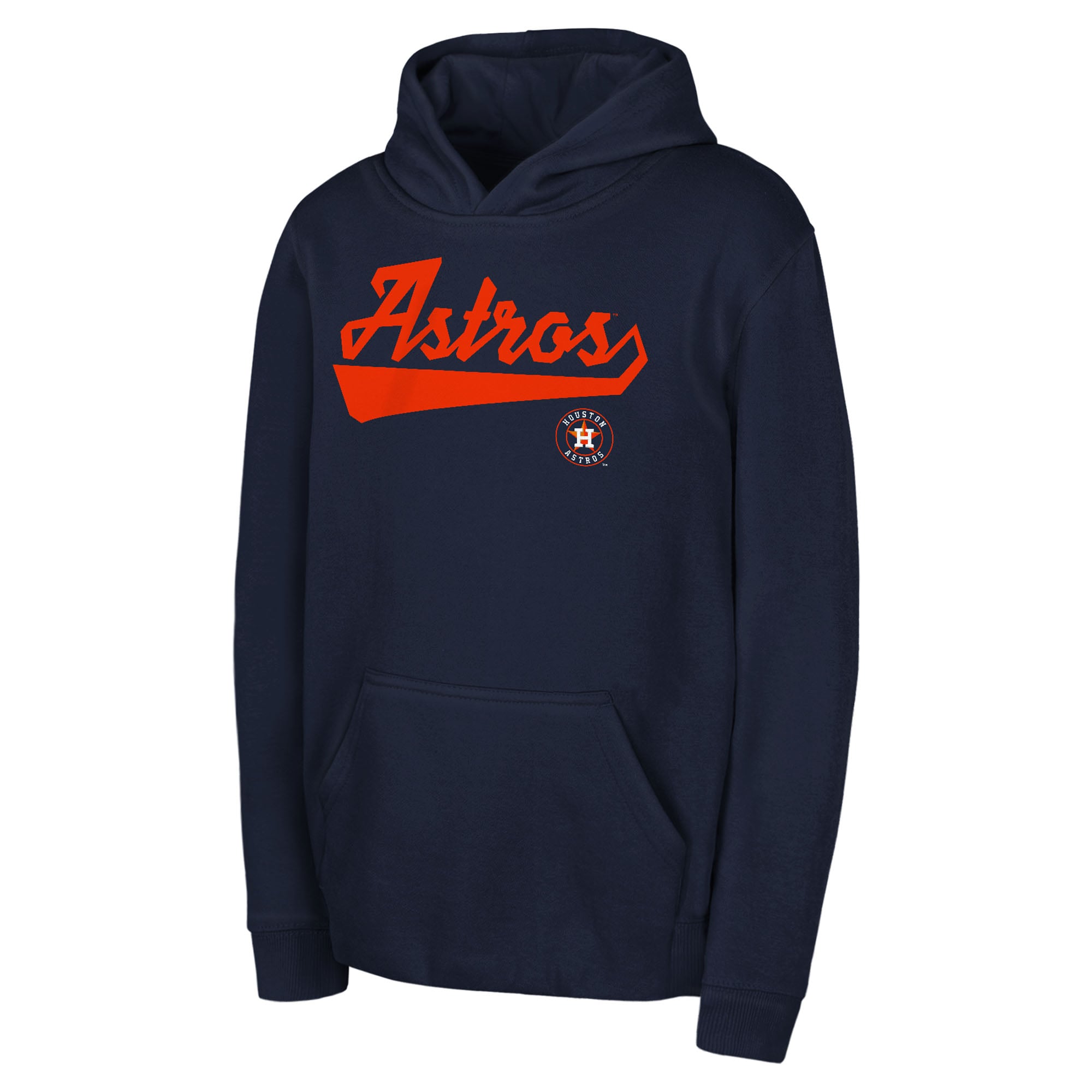 Sweat à capuche polaire sur mesure pour jeunes, bleu marine, Houston Astros