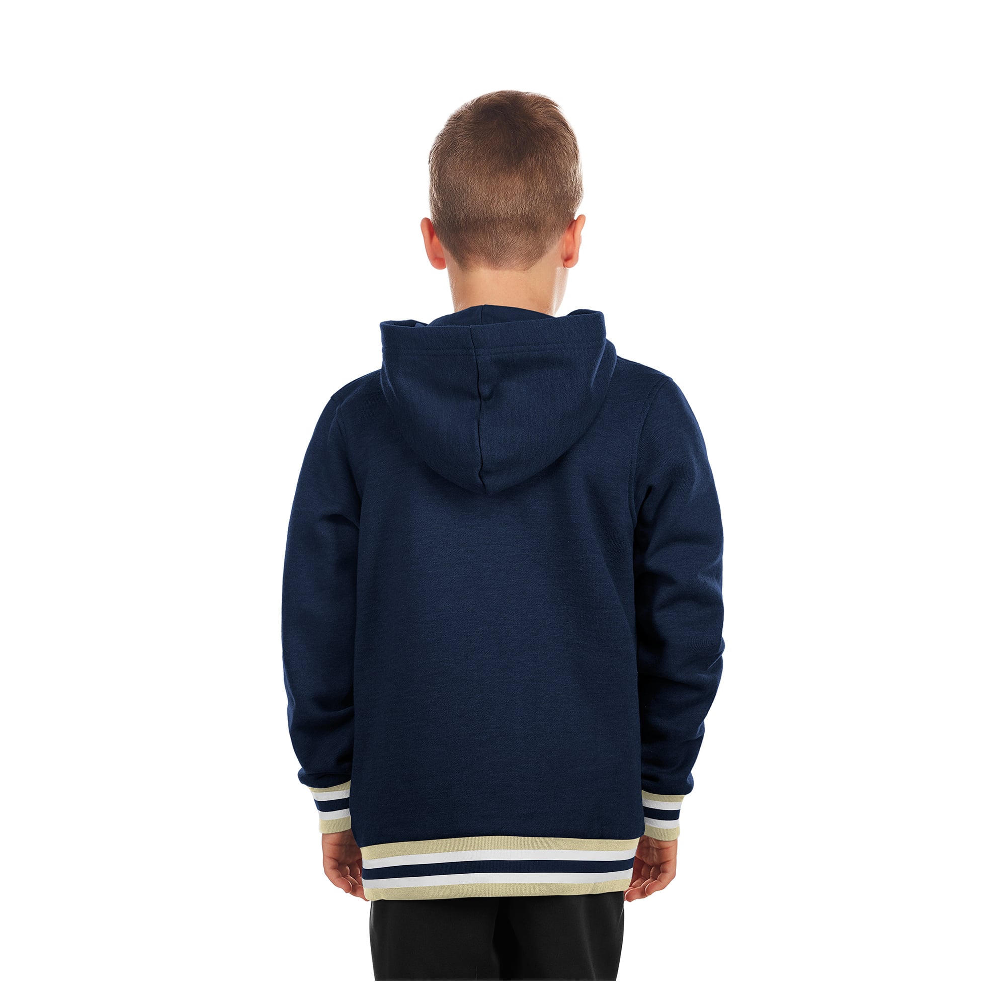 Youth New Era Navy Houston Astros Knit Trim Pullover Hoodie