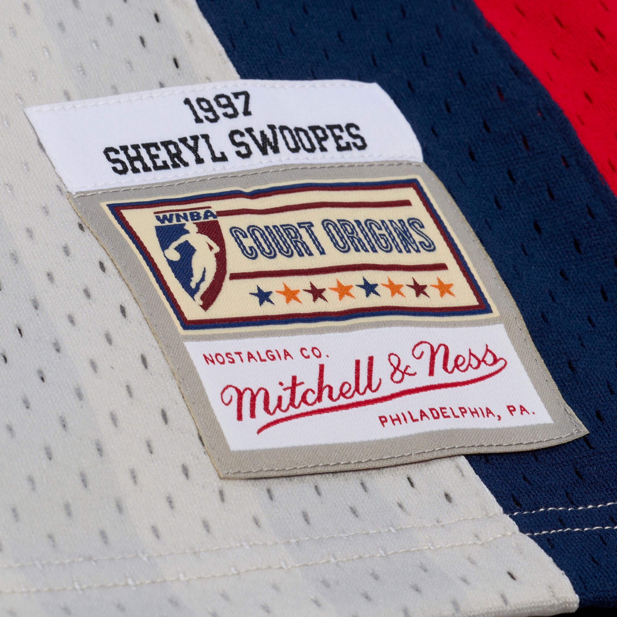 Unisex Mitchell & Ness Sheryl Swoopes Silver Houston Comets 1997 Swingman Jersey - Court Origins
