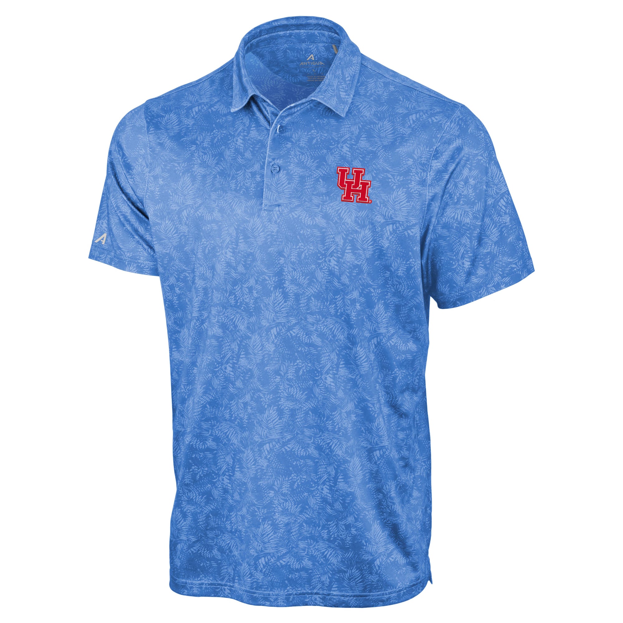 Polo Antigua bleu clair pour homme, Houston Cougars Lush