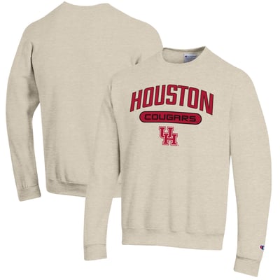 Houston Cougars Champion Powerblend Sweatshirt - Oatmeal