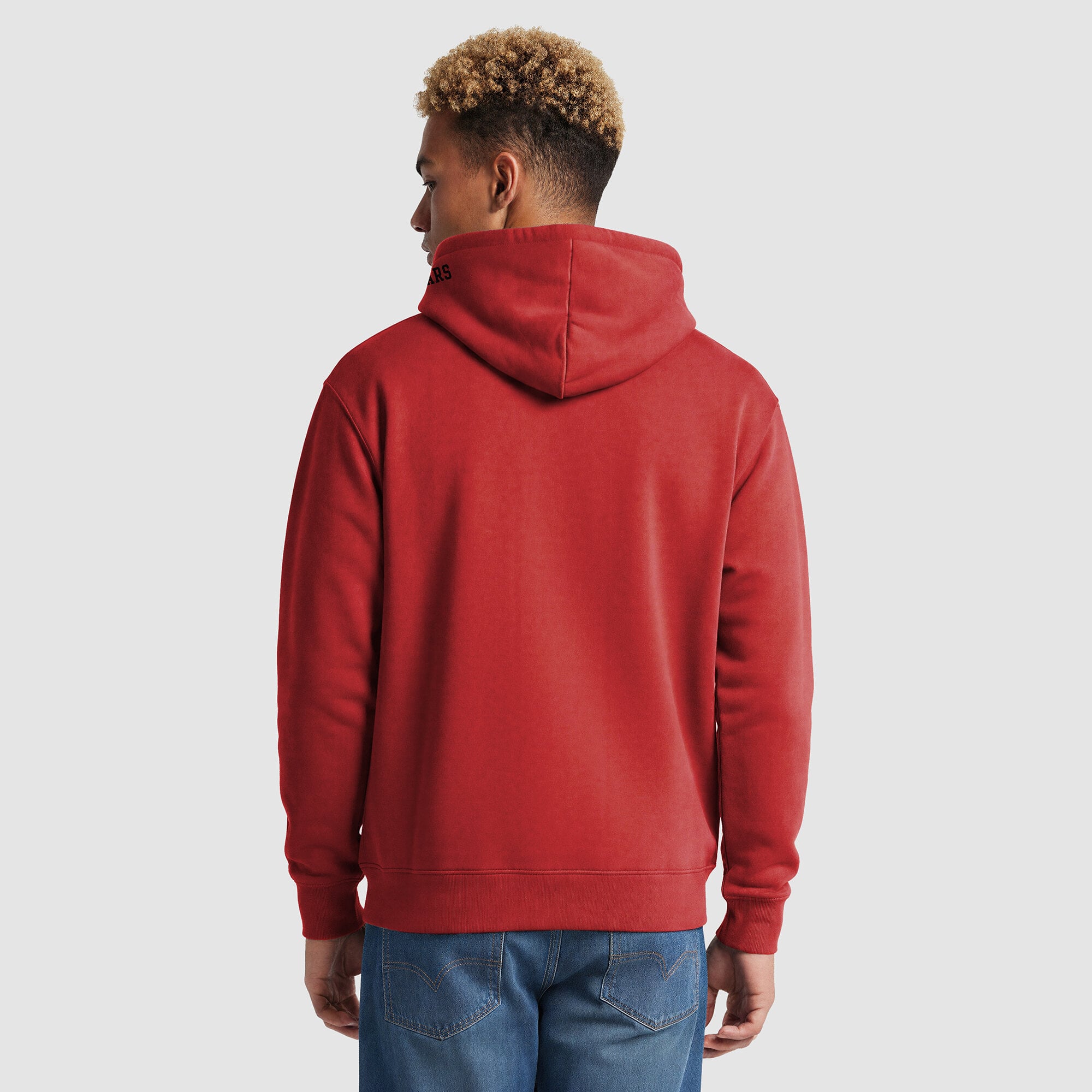 Men's Champion Red/Black Houston Cougars Contrast Hoodie