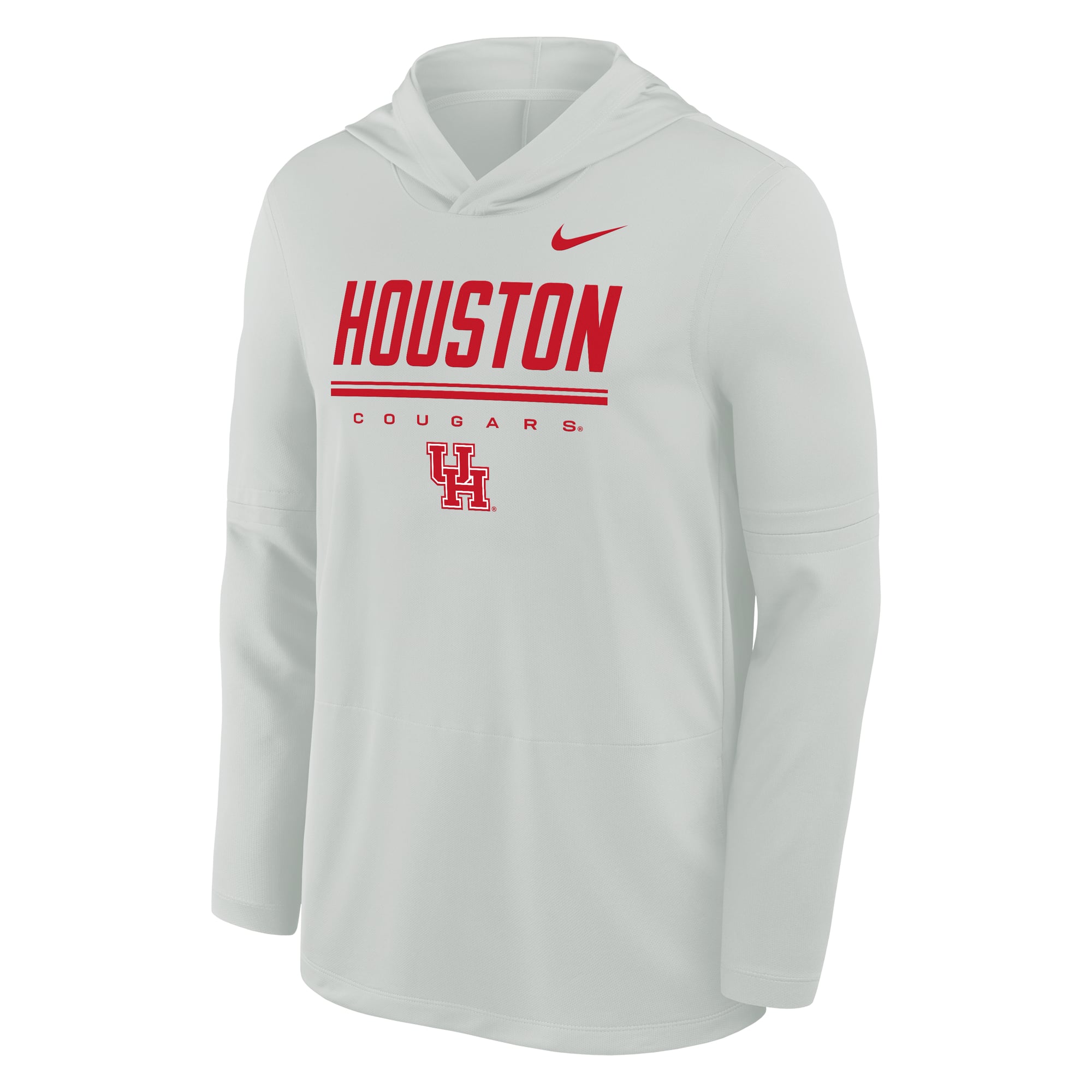 Men's Nike Gray Houston Cougars Basketball Lightweight Dri-FIT Hoodie