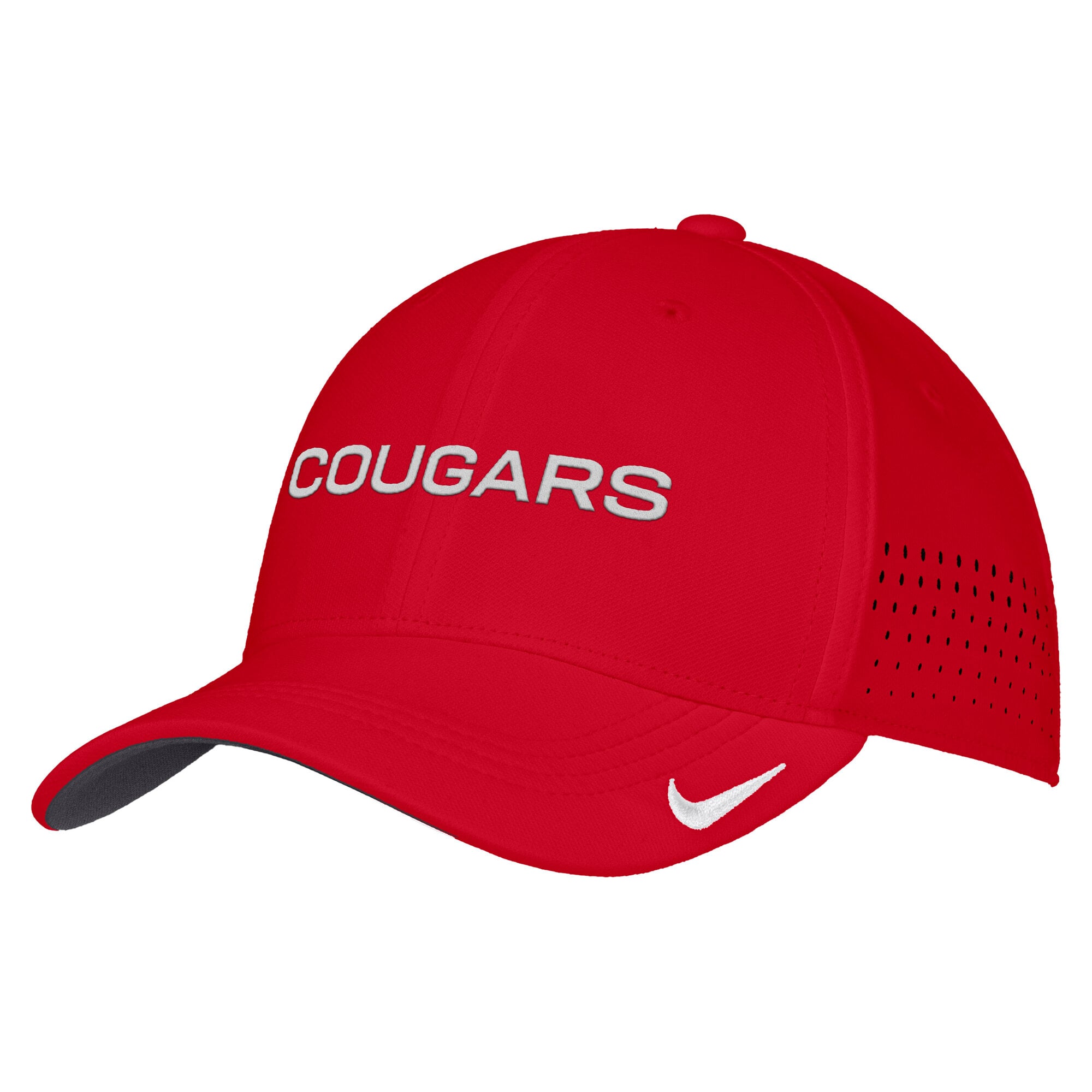 Men's Nike Houston Cougars 2026 On-Field AeroBill SwooshFlex Dri-FIT Hat