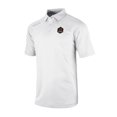 Houston Dynamo FC Columbia Omni-Wick Shotgun Polo - White