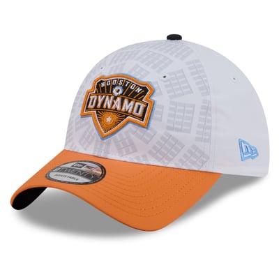 Casquette ajustable Houston Dynamo FC New Era Youth 2026 Third Jersey Hook 9TWENTY - Blanc/Orange