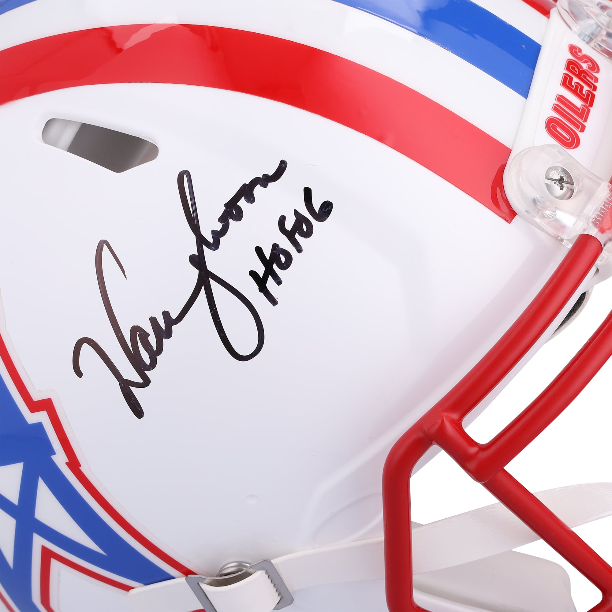 Warren Moon Houston Oilers Autographed 1981-1998 Speed Authentic Helmet with "HOF 06" Inscription