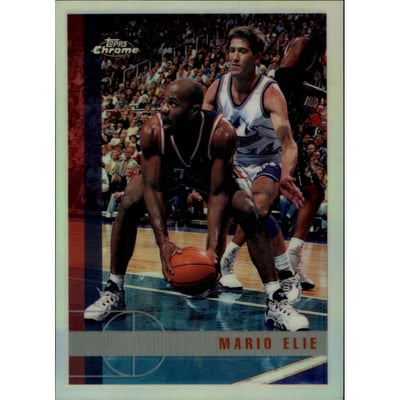 1997-98 Topps Chrome Refractors #184 Mario Elie