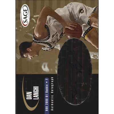 2000 SAGE Autographs Gold #A29 Dan Langhi/200