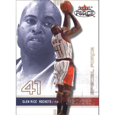 2001-02 Fleer Force Special Forces #169 Glen Rice