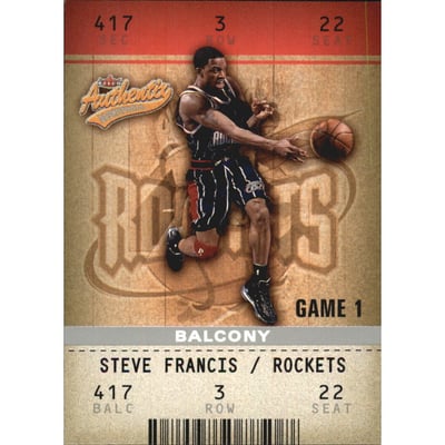 2002-03 Fleer Authentix Balcony #87 Steve Francis