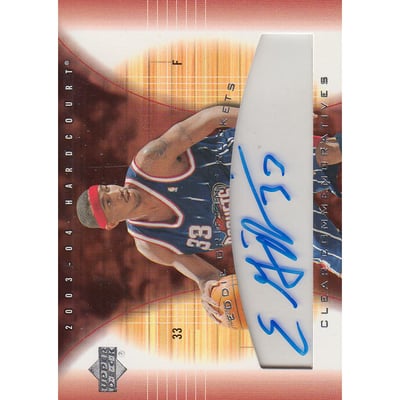 2003-04 Upper Deck Hardcourt Clear Commemoratives Autographs #EGA Eddie Griffin