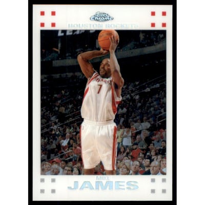 2007-08 Topps Chrome Refractors White #68 Mike James