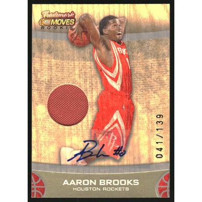 2007-08 Topps Trademark Moves Rookie Relic Ink #89 Aaron Brooks/139