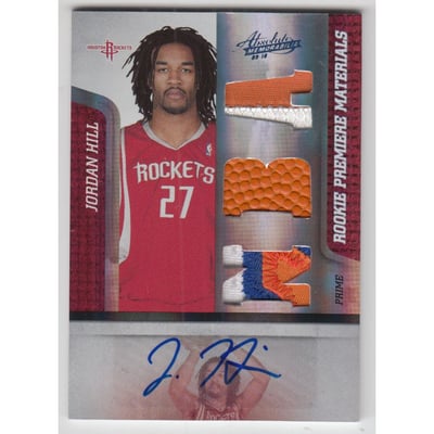 2009-10 Absolute Memorabilia Rookie Materials NBA Spectrum Prime Signatures #163 Jordan Hill