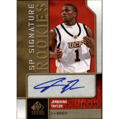 2009-10 SP Signature Edition Signature Rookies #RTA Jermaine Taylor