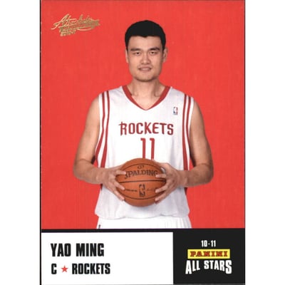 2010-11 Absolute Memorabilia Panini All Stars Rack Pack #18 Yao Ming