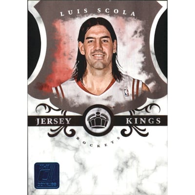 2010-11 Donruss Jersey Kings Die Cuts Sapphire #6 Luis Scola