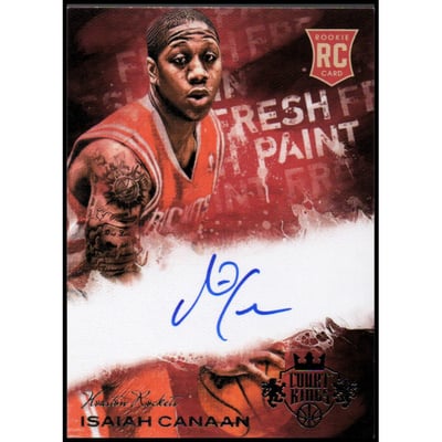 2013-14 Court Kings Fresh Paint Autographs #8 Isaiah Canaan/499