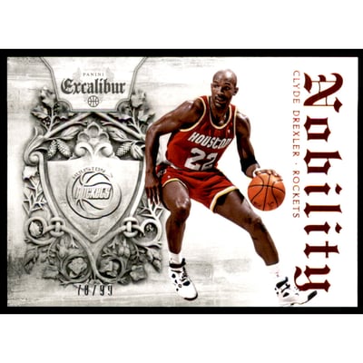 2014-15 Panini Excalibur Nobility Orange #10 Clyde Drexler
