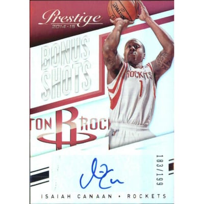 2014-15 Prestige Premium Bonus Shots Autographs #63 Isaiah Canaan/199