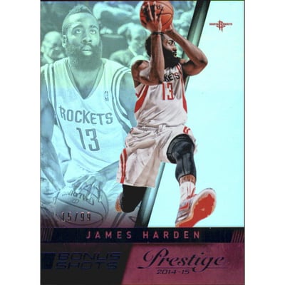 2014-15 Prestige Premium Bonus Shots Blue #22 James Harden