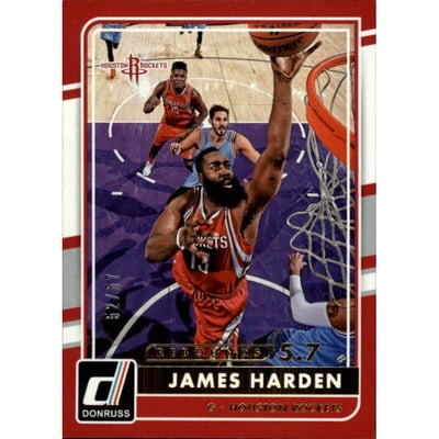 2015-16 Donruss Rebounds #73 James Harden/57
