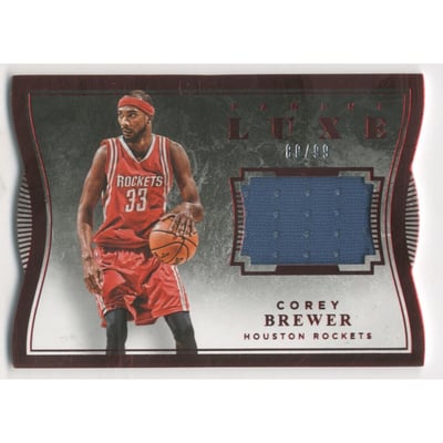 2015-16 Panini Luxe Memorabilia Die Cuts Red #55 Corey Brewer/99