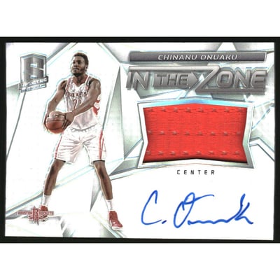 2016-17 Panini Spectra In the Zone Memorabilia Autographs #13 Chinanu Onuaku