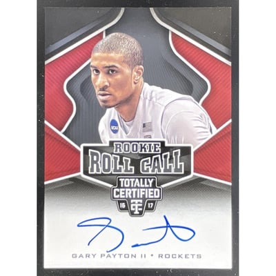 2016-17 Totally Certified Rookie Roll Call #34 Gary Payton II RC Auto