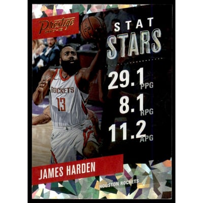 2017-18 Prestige Stat Stars Crystal #5 James Harden