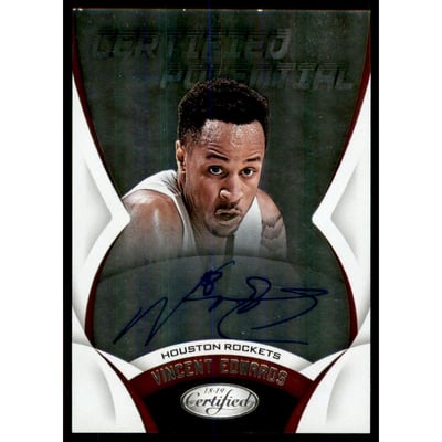 2018-19 Certified Certified Potential Autographs #12 Vincent Edwards