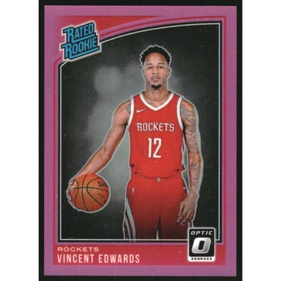 2018-19 Donruss Optic Pink #165 Vincent Edwards RR