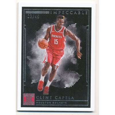 2018-19 Panini Impeccable Silver #18 Clint Capela