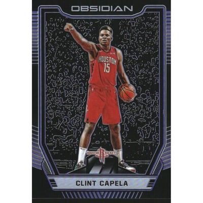 2018-19 Panini Obsidian Electric Etch Purple #23 Clint Capela