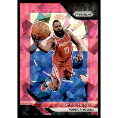2018-19 Panini Prizm Prizms Pink Ice #34 James Harden